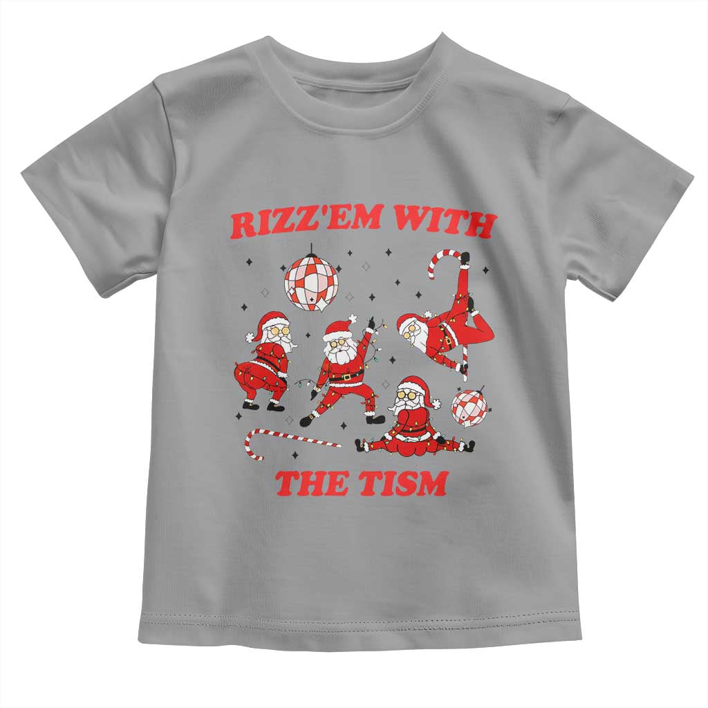 Funny Santa Christmas Toddler T Shirt Rizz Em With The Tism - Wonder Print Shop