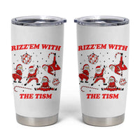 Funny Santa Christmas Tumbler Cup Rizz Em With The Tism - Wonder Print Shop