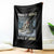 Funny Alpha Wolf Christmas Meme Throw Blanket Human By Chance Alpha By Choice - Wonder Print Shop