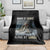 Funny Alpha Wolf Christmas Meme Throw Blanket Human By Chance Alpha By Choice - Wonder Print Shop