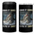 Funny Alpha Wolf Christmas Meme 4 in 1 Can Cooler Tumbler Human By Chance Alpha By Choice - Wonder Print Shop