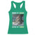 Funny Alpha Wolf Christmas Meme Racerback Tank Top Human By Chance Alpha By Choice - Wonder Print Shop