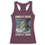 Funny Alpha Wolf Christmas Meme Racerback Tank Top Human By Chance Alpha By Choice - Wonder Print Shop