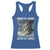 Funny Alpha Wolf Christmas Meme Racerback Tank Top Human By Chance Alpha By Choice - Wonder Print Shop