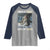 Funny Alpha Wolf Christmas Meme Raglan Shirt Human By Chance Alpha By Choice - Wonder Print Shop