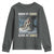 Funny Alpha Wolf Christmas Meme Youth Sweatshirt Human By Chance Alpha By Choice - Wonder Print Shop