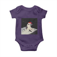 Funny Smoking Cat Christmas Meme Baby Onesie - Wonder Print Shop