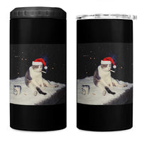 Funny Smoking Cat Christmas Meme 4 in 1 Can Cooler Tumbler - Wonder Print Shop