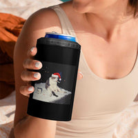Funny Smoking Cat Christmas Meme 4 in 1 Can Cooler Tumbler - Wonder Print Shop