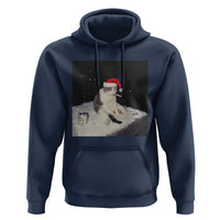 Funny Smoking Cat Christmas Meme Hoodie - Wonder Print Shop