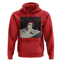 Funny Smoking Cat Christmas Meme Hoodie - Wonder Print Shop