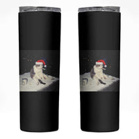 Funny Smoking Cat Christmas Meme Skinny Tumbler - Wonder Print Shop