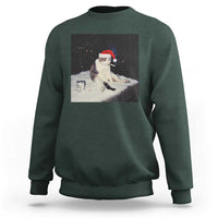 Funny Smoking Cat Christmas Meme Sweatshirt - Wonder Print Shop