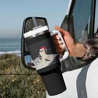 Funny Smoking Cat Christmas Meme Tumbler With Handle - Wonder Print Shop