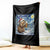 Otter Beer Christmas Throw Blanket Starry Night Van Gogh - Wonder Print Shop