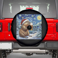 Otter Beer Christmas Spare Tire Cover Starry Night Van Gogh - Wonder Print Shop