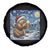 Otter Beer Christmas Spare Tire Cover Starry Night Van Gogh - Wonder Print Shop