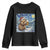 Otter Beer Christmas Youth Sweatshirt Starry Night Van Gogh - Wonder Print Shop