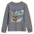 Otter Beer Christmas Youth Sweatshirt Starry Night Van Gogh - Wonder Print Shop