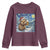 Otter Beer Christmas Youth Sweatshirt Starry Night Van Gogh - Wonder Print Shop