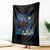 Bigfoot Christmas Throw Blanket Starry Night Van Gogh - Wonder Print Shop