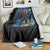 Bigfoot Christmas Throw Blanket Starry Night Van Gogh - Wonder Print Shop