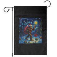 Bigfoot Christmas Garden Flag Starry Night Van Gogh - Wonder Print Shop