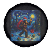 Bigfoot Christmas Spare Tire Cover Starry Night Van Gogh - Wonder Print Shop