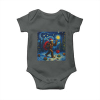 Bigfoot Christmas Baby Onesie Starry Night Van Gogh - Wonder Print Shop