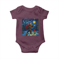 Bigfoot Christmas Baby Onesie Starry Night Van Gogh - Wonder Print Shop