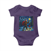 Bigfoot Christmas Baby Onesie Starry Night Van Gogh - Wonder Print Shop