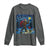Bigfoot Christmas Long Sleeve Shirt Starry Night Van Gogh - Wonder Print Shop