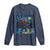 Bigfoot Christmas Long Sleeve Shirt Starry Night Van Gogh - Wonder Print Shop
