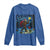 Bigfoot Christmas Long Sleeve Shirt Starry Night Van Gogh - Wonder Print Shop