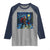 Bigfoot Christmas Raglan Shirt Starry Night Van Gogh - Wonder Print Shop