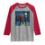 Bigfoot Christmas Raglan Shirt Starry Night Van Gogh - Wonder Print Shop