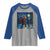 Bigfoot Christmas Raglan Shirt Starry Night Van Gogh - Wonder Print Shop