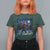 Bigfoot Christmas T Shirt For Women Starry Night Van Gogh - Wonder Print Shop