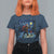 Bigfoot Christmas T Shirt For Women Starry Night Van Gogh - Wonder Print Shop