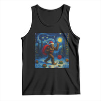 Bigfoot Christmas Tank Top Starry Night Van Gogh - Wonder Print Shop