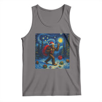 Bigfoot Christmas Tank Top Starry Night Van Gogh - Wonder Print Shop