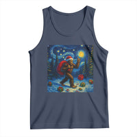 Bigfoot Christmas Tank Top Starry Night Van Gogh - Wonder Print Shop