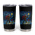 Bigfoot Christmas Tumbler Cup Starry Night Van Gogh - Wonder Print Shop