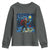 Bigfoot Christmas Youth Sweatshirt Starry Night Van Gogh - Wonder Print Shop