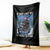 Funny Bigfoot Motorcycle Christmas Throw Blanket A Guy Like Me Is Hard To Forest Find - Wonder Print Shop