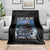 Funny Bigfoot Motorcycle Christmas Throw Blanket A Guy Like Me Is Hard To Forest Find - Wonder Print Shop