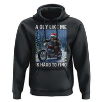 Funny Bigfoot Motorcycle Christmas Hoodie A Guy Like Me Is Hard To Forest Find - Wonder Print Shop