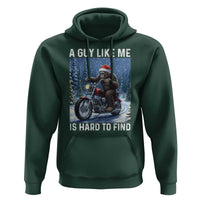 Funny Bigfoot Motorcycle Christmas Hoodie A Guy Like Me Is Hard To Forest Find - Wonder Print Shop