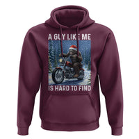 Funny Bigfoot Motorcycle Christmas Hoodie A Guy Like Me Is Hard To Forest Find - Wonder Print Shop