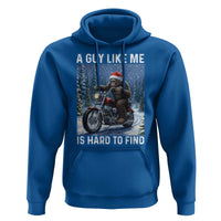 Funny Bigfoot Motorcycle Christmas Hoodie A Guy Like Me Is Hard To Forest Find - Wonder Print Shop